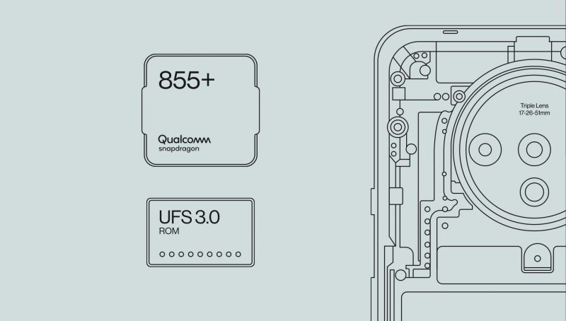 OnePlus 7T:ssä on Qualcommin tehokkain Snapdragon 855+.