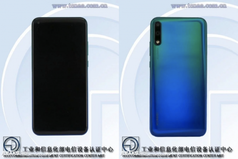 Huawei Enjoy 10, mallikoodiltaan ART-TL00, TENAA-viranomaisen kuvissa.
