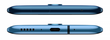 OnePlus 7T Pron yläreuna ja pohja.
