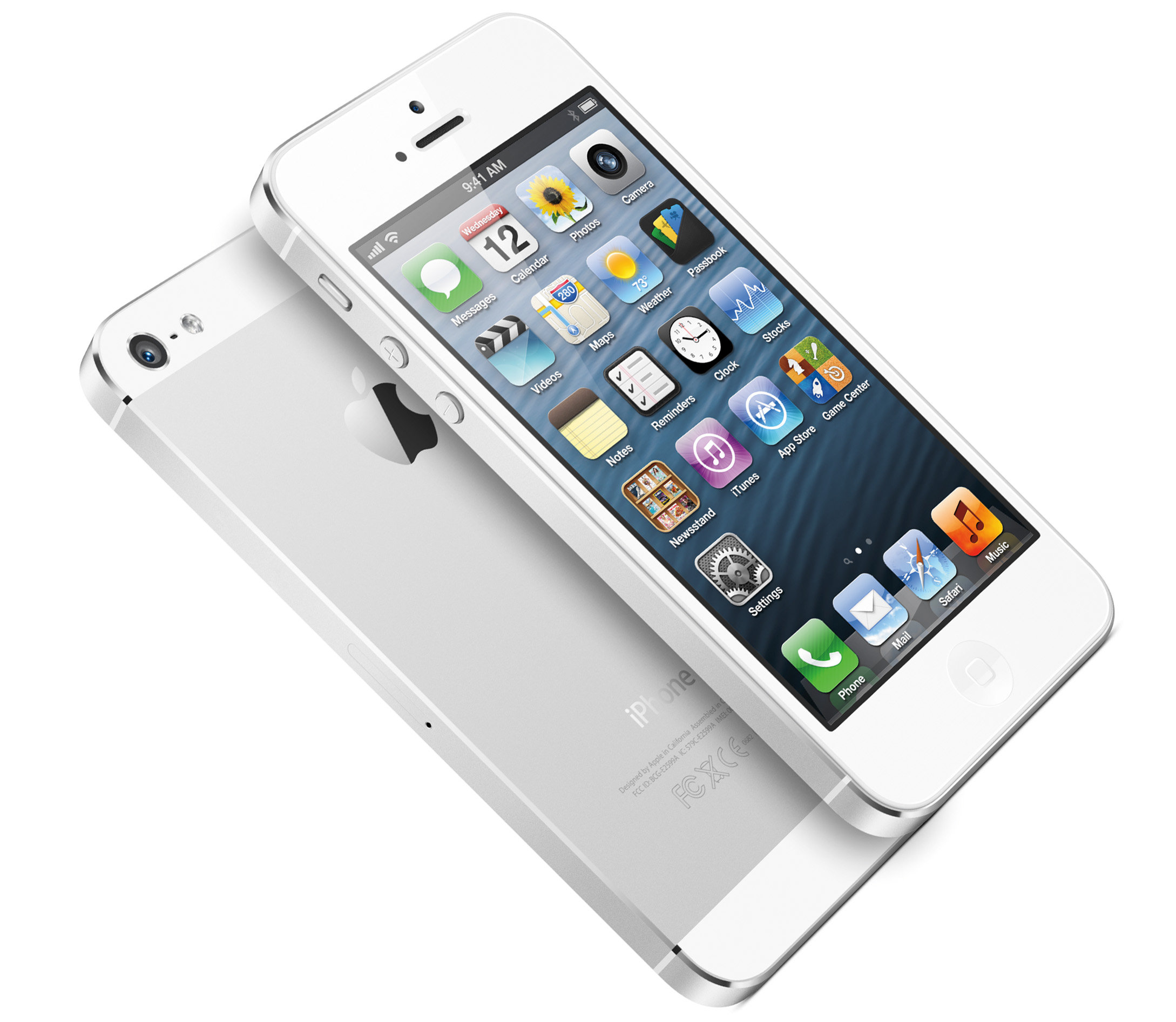 Apple iPhone 5 valkoisena
