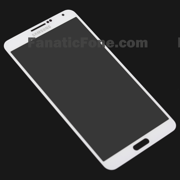 Valkoinen Galaxy Note III -etupaneeli FanaticFonen kuvassa