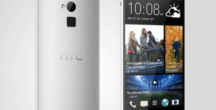 HTC One Max edestä ja takaa