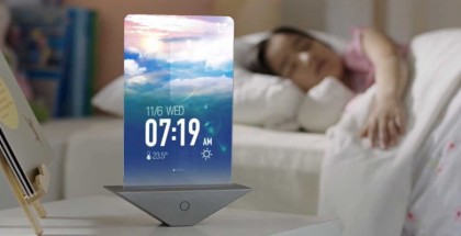 Samsungin näyttövisiossa esimerkiksi herätyskello voisi olla tällainen