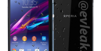@evleaksin julkaisema vuotokuva Sony Xperia Z1s -puhelimesta