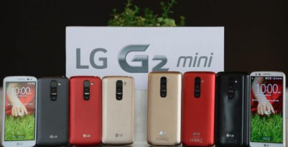LG G2 mini eri värivaihtoehtoina