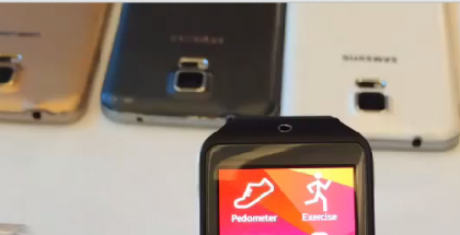 Videolla vilahti nähtävästi kolme eri väristä Galaxy S5 -puhelinta