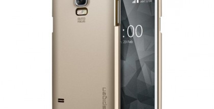 Samsung Galaxy S5 -suojakuori ja -puhelin ilman kotinäppäintä