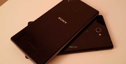 Sony Xperia G ViziLeaksin julkaisemassa kuvassa Xperia Z1:n alla