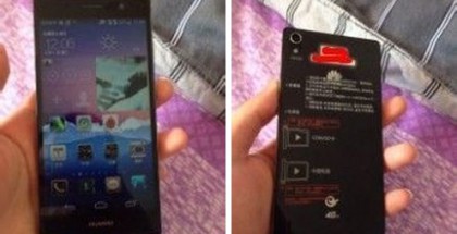 Huawei Ascend P7 kiinalaisessa Weibo-palvelussa julkaistuissa kuvissa