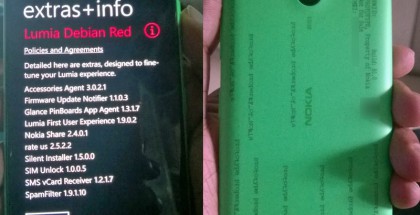 Vuotokuvissa Lumia Superman, eli Lumia 730 ja WIndows Phone 8.1:n versio Debian Red