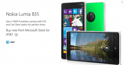 Julkaisematon "Nokia Lumia 835" ilmestyi Microsoftin verkkosivuille - todennäköisesti kirjoitusvirheen vuoksi.
