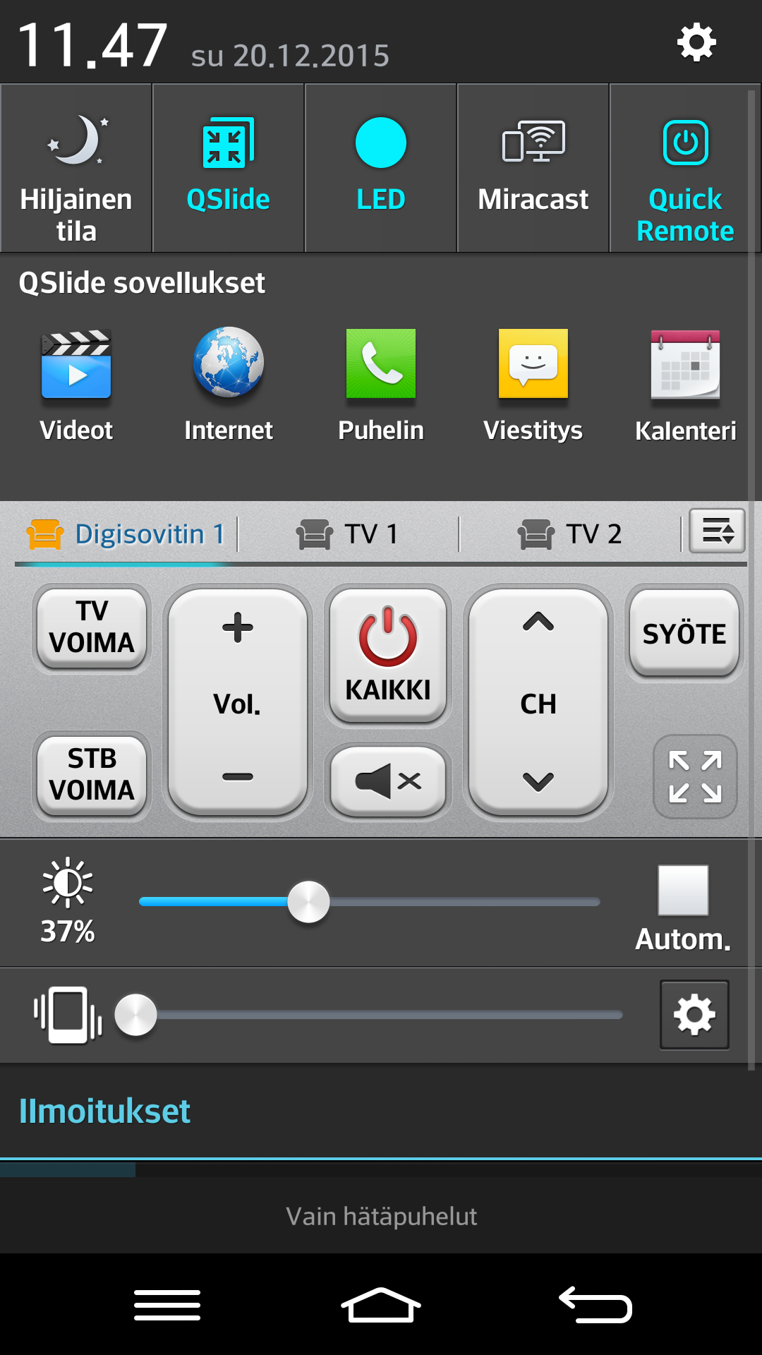 Näin LGn älypuhelin toimii kaukosäätimenä Mobiili.fi