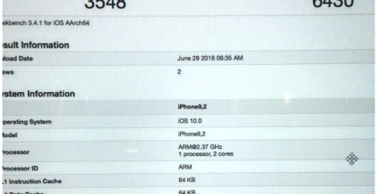 iPhone 6SE, iPhone 7 GeekBench