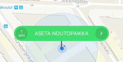 Taxify toimii Helsingissä.