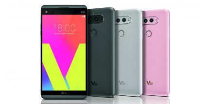 LG V20 eri väreissä.