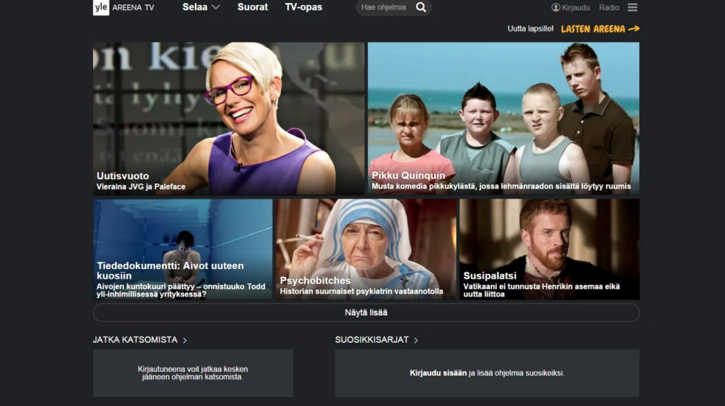 Yle Areena Tuli Apple TV lle Mobiili fi