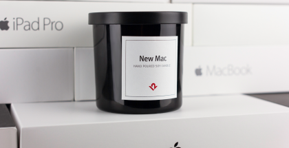 Kynttilän luvataan tuoksuvan uudelta Mac-koneelta.