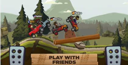 Nyt myös iPhonelle saatavan Hill Climb Racing 2:n suurin uudistus on moninpeli.