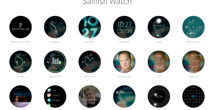 Tältä Sailfish näyttää kellossa.