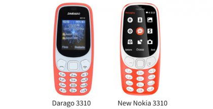 Darago 3310 vs. uusi Nokia 3310.