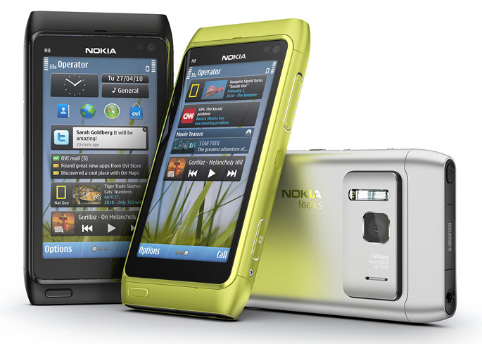 Tällaisena Nokia N8 tuli lopulta markkinoille, Symbian-käyttöjärjestelmällä varustettuna.
