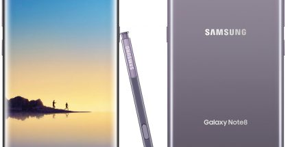 Samsung Galaxy Note8 Orchid Gray -värissä. Evan Blassin julkaisema kuva.