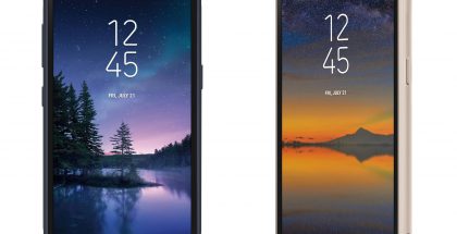 Samsung Galaxy S8 Activen kaksi värivaihtoehtoa.