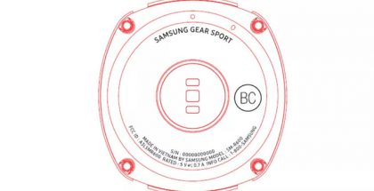 Samsungin Gear Sportista on nähty toistaiseksi tämän verran. Kuva FCC:n tietokannasta.