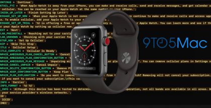 Uusi Apple Watch, joka erottuu erityisesti punaisella kruunupainikkeen päällä, paljastui jo Applelta vuotaneesta iOS 11 -ohjelmiston GM-versiosta. 9to5Macin julkaisema kuva.