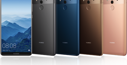 Huawei Mate 10 Pro eri väreinä.