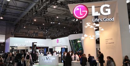 LG:n messuosasto Mobile World Congress -messuilla vuonna 2018.