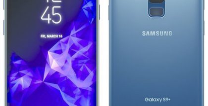 Samsung Galaxy S9+ Coral Blue -värissä Evan Blassin aiemmin vuotamassa kuvassa.