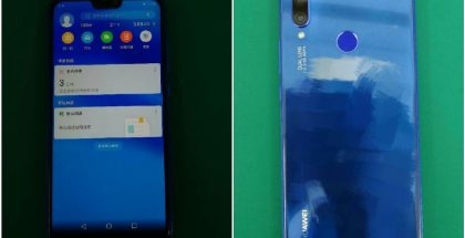 Huawei P20 Lite aiemmissa live-vuotokuvissa sinisenä.