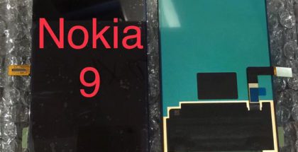 Väitetty Nokia 9:n etupaneeli.