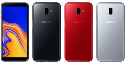Samsung Galaxy J6+:n värivaihtoehdot.