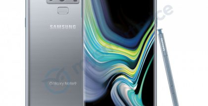 Hopeavärivaihtoehto Samsung Galaxy Note9:stä MySmartPrice-sivuston julkaisemassa kuvassa.