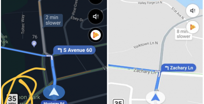 Nopeusrajoitukset näkyvät näin Google Mapsissa. Kuva: Android Police.