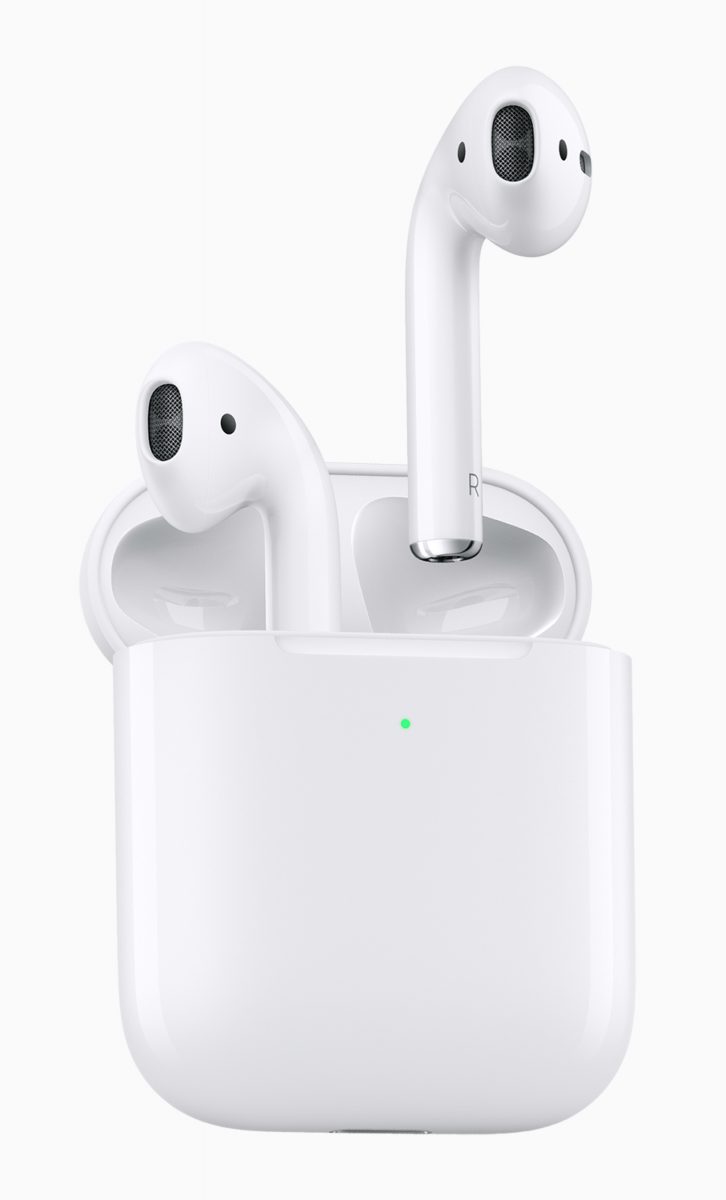 Toisen sukupolven Apple AirPods -kuulokkeet.