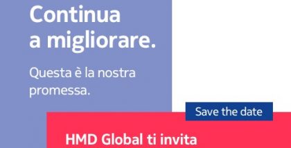 HMD Globalin 6. kesäkuuta Italiassa järjestettävän tilaisuuden kutsukuva.