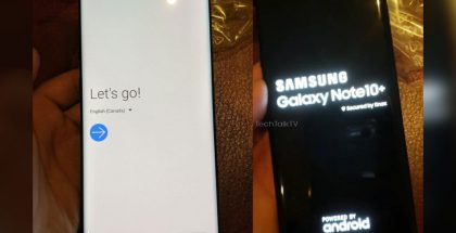 Väitetty Samsung Galaxy Note10+ live-kuvassa.