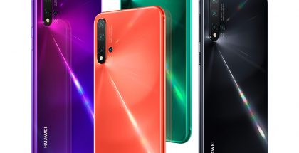 Huawei Nova 5 Pron värivaihtoehdot.