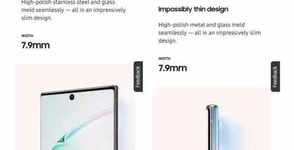 Samsung kertoi sivuillaan materiaalina ensin ruostumattomasta teräksestä, nyt vain metallista. Kuva: SamMobile.