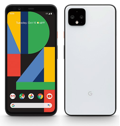 Google Pixel 4 XL, Clearly White.