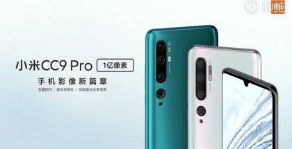 Xiaomi Mi CC9 Pro. Samaa puhelinta odotetaan kansainvälisille markkinoille Mi Note 10 -sarjalaisena.