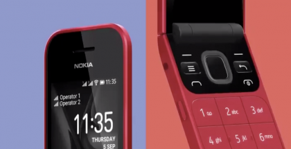 Punainen on Nokia 2720 Flipin kolmas värivaihtoehto.