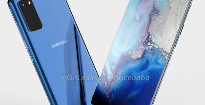 Samsung Galaxy S11e:n / S20:n mallinnos. Kuva: OnLeaks / Pricebaba.