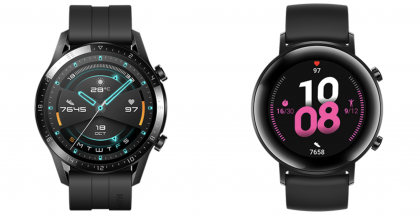 Huawei Watch GT 2, 46 vs. 42 mm.