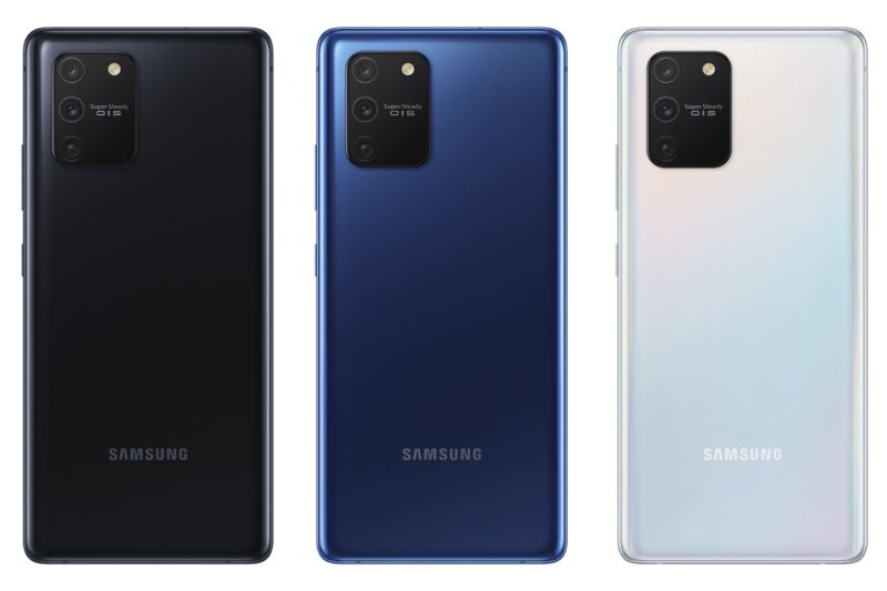 Samsung Galaxy S10 Liten värivaihtoehdot.