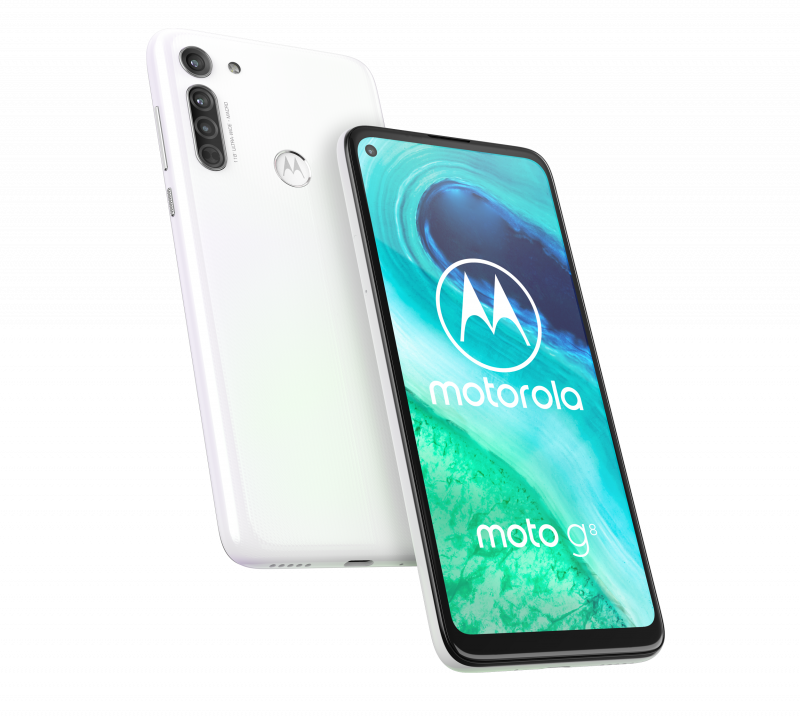 Motorola Moto G8, Pearl White.