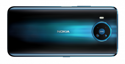 Nokia 8.3 5G:ssä on neljä takakameraa.